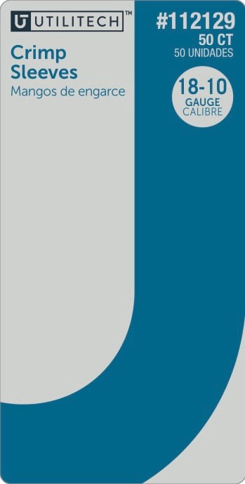 slide 2 of 3, Utilitech Crimp Wire Connectors metal ( 50 -Pack ), 1 ct