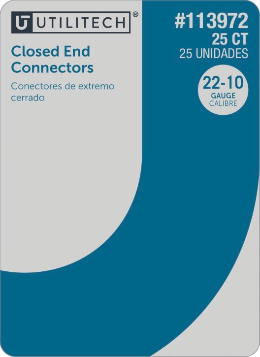 slide 2 of 3, Utilitech Crimp Wire Connectors White ( 25 -Pack ), 1 ct
