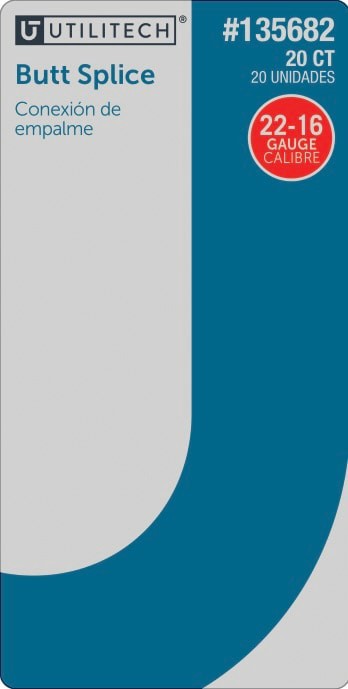 slide 2 of 2, Utilitech 22-16 Butt splice Red 20 -Count, 1 ct