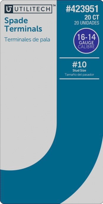 slide 2 of 2, Utilitech 16-14 Spade Blue 20 -Count, 1 ct