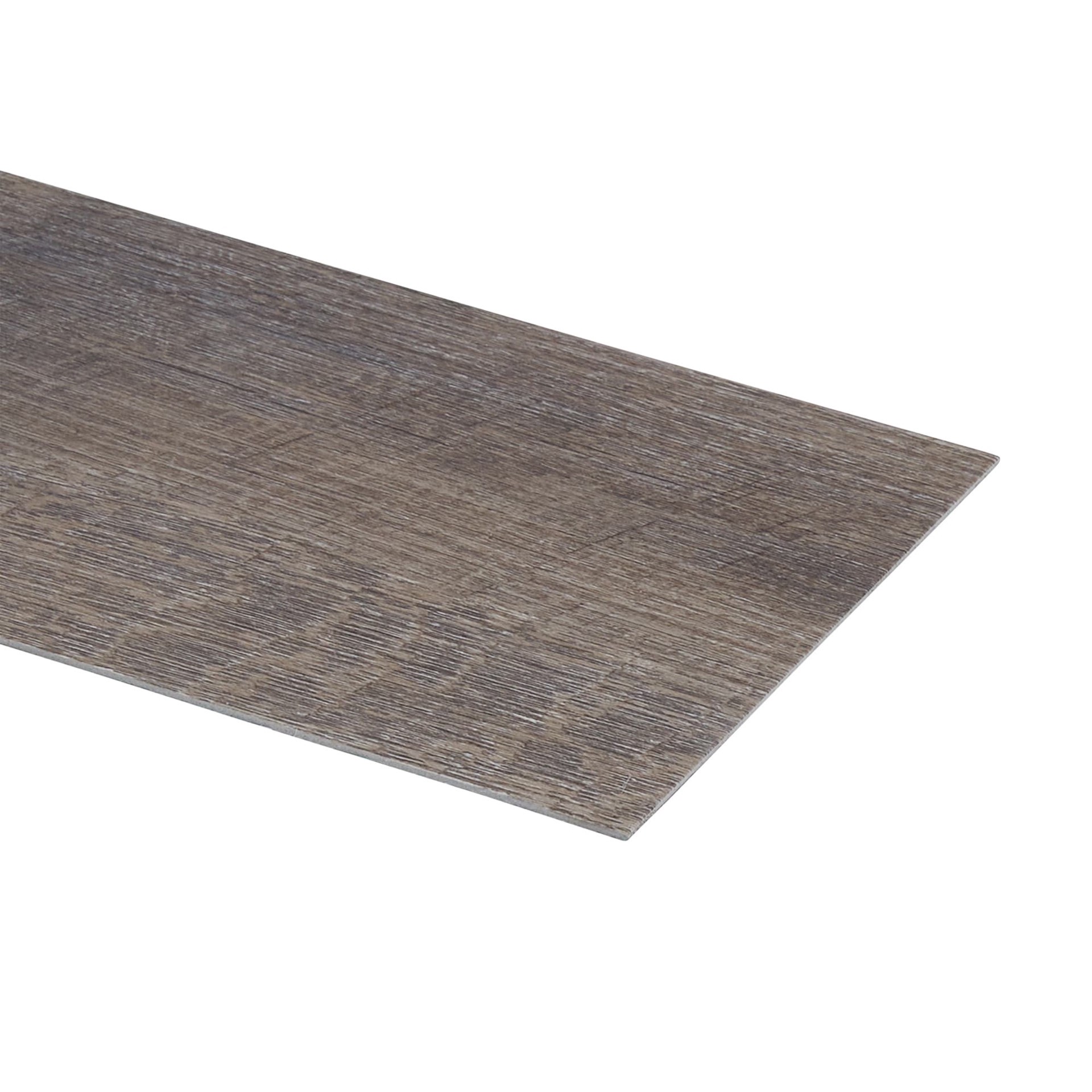 slide 3 of 6, Style Selections Driftwood 3-mil x 6-in W x 36-in L Peel and Stick Luxury Vinyl Plank Flooring ( 1.5-sq ft Piece ), 1 ct