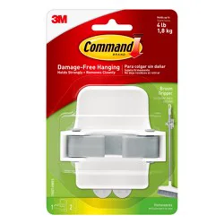 Command Damage-Free White Adhesive Broom gripper 4-lb Capacity