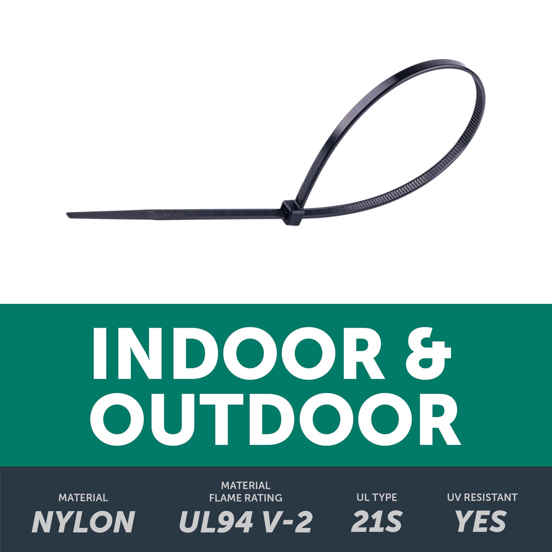 slide 3 of 6, Utilitech 11-in 75.0-lb Tensile Strength Nylon Zip ties Black with UV Protection 500 -Pack, 1 ct