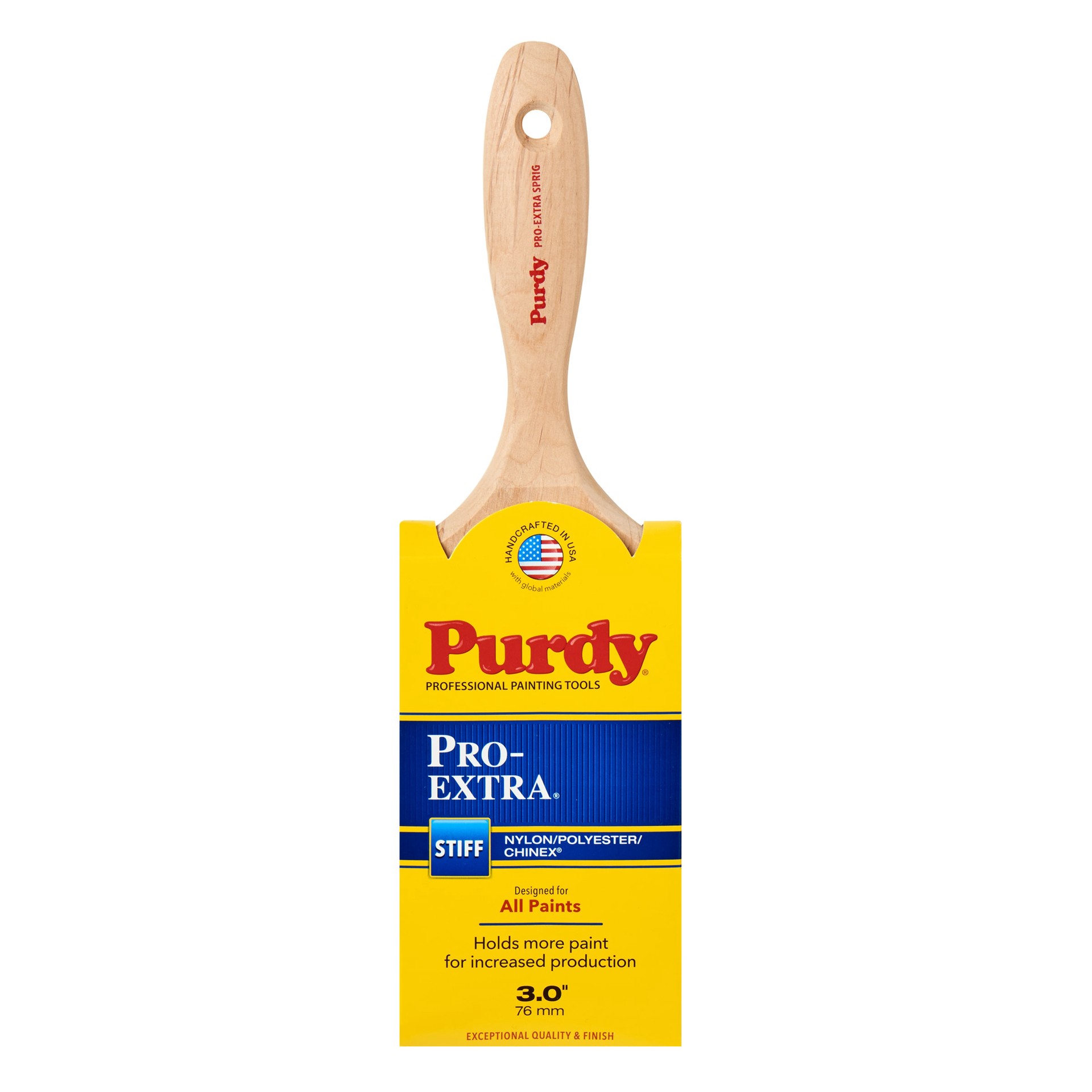slide 1 of 6, Purdy Pro-Extra 3-in Reusable Flat Wall Trim Brush, 1 ct