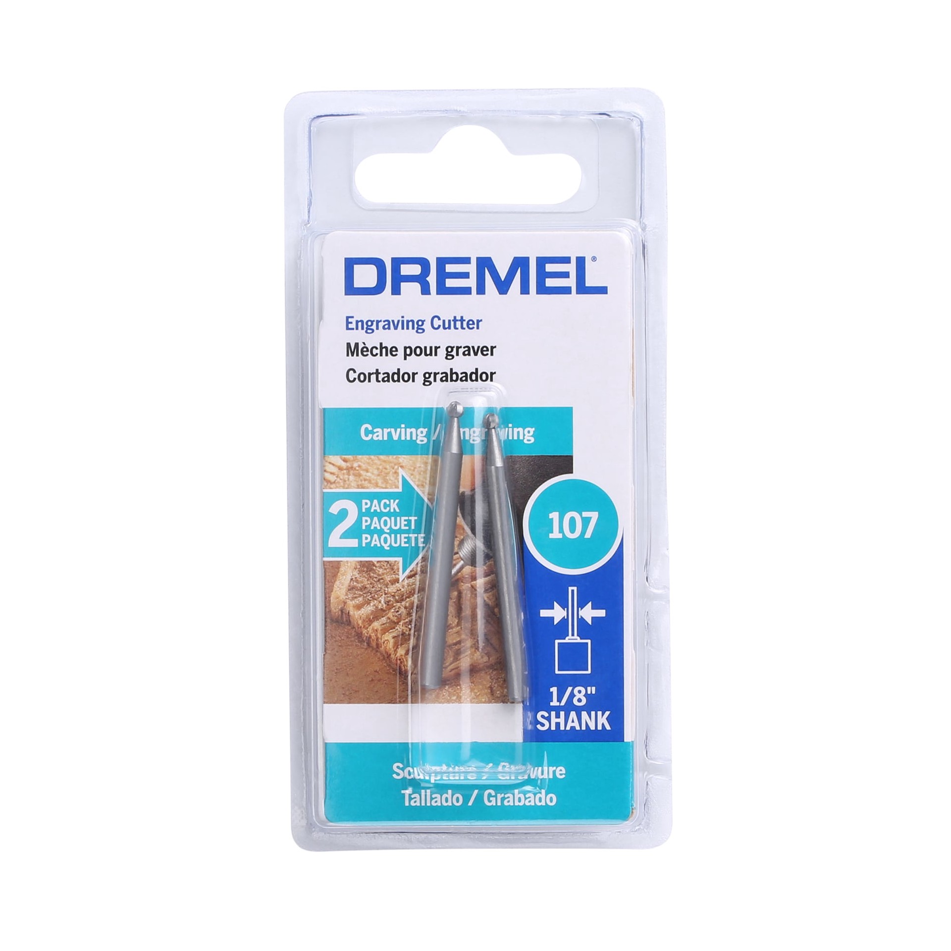 slide 3 of 6, Dremel 2 -Piece Steel 3/32-in Cutting Bit Accessory, 1 ct