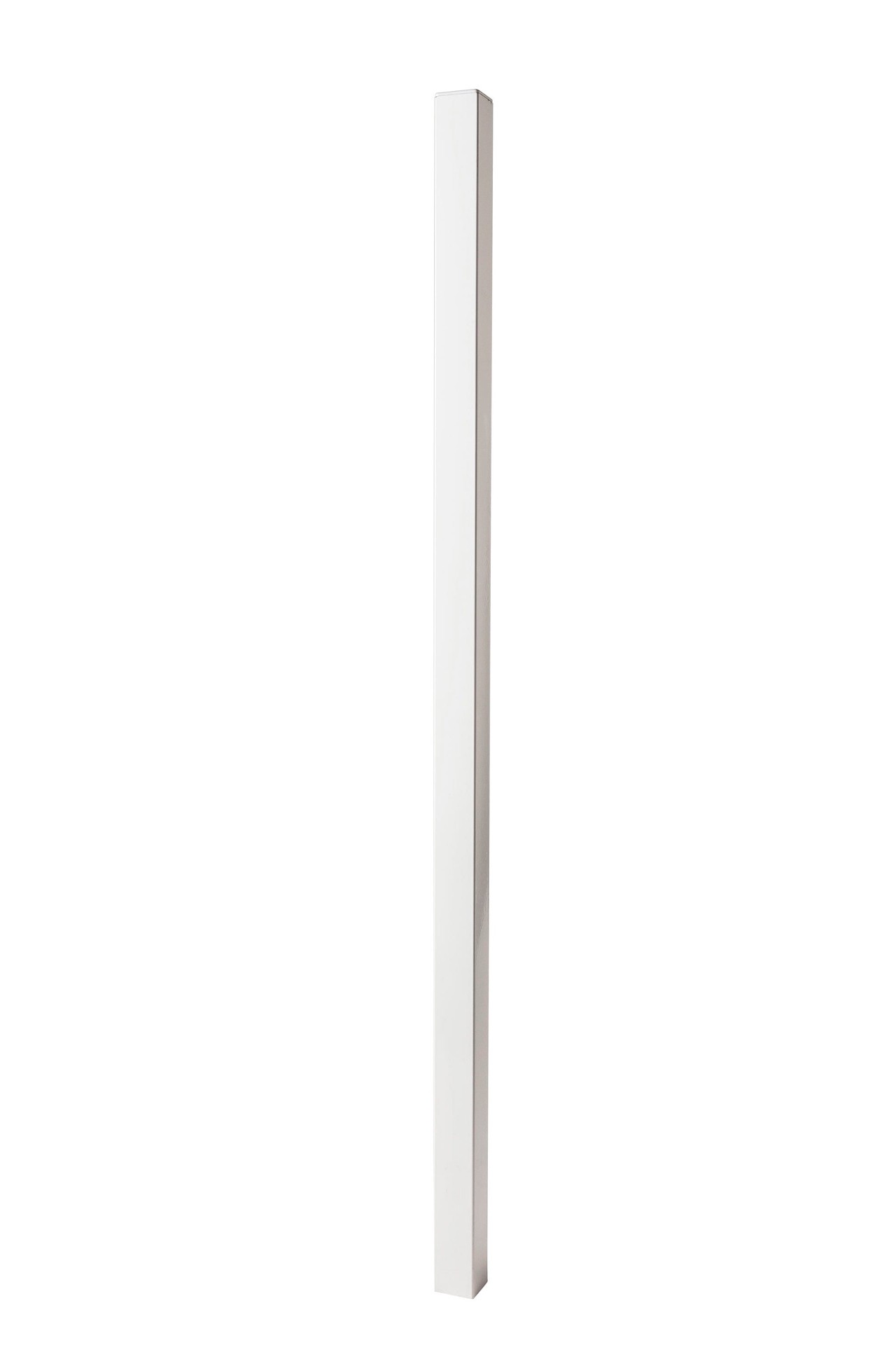 slide 1 of 2, Merchants Metals 5-ft H x 2-in W White Galvanized steel Security and yard Universal Fence post, 1 ct