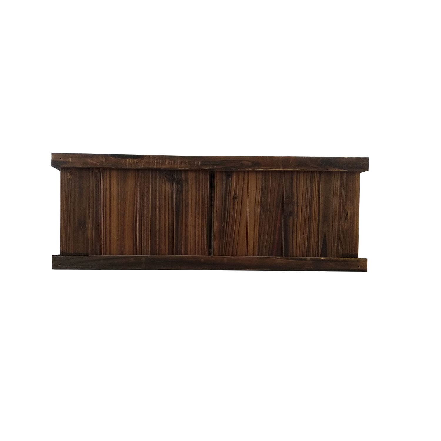 slide 4 of 6, Style Selections Rectangle 12.0-in W x 12-in H x 12-in D Black Wood Indoor/Outdoor Window box, 1 ct