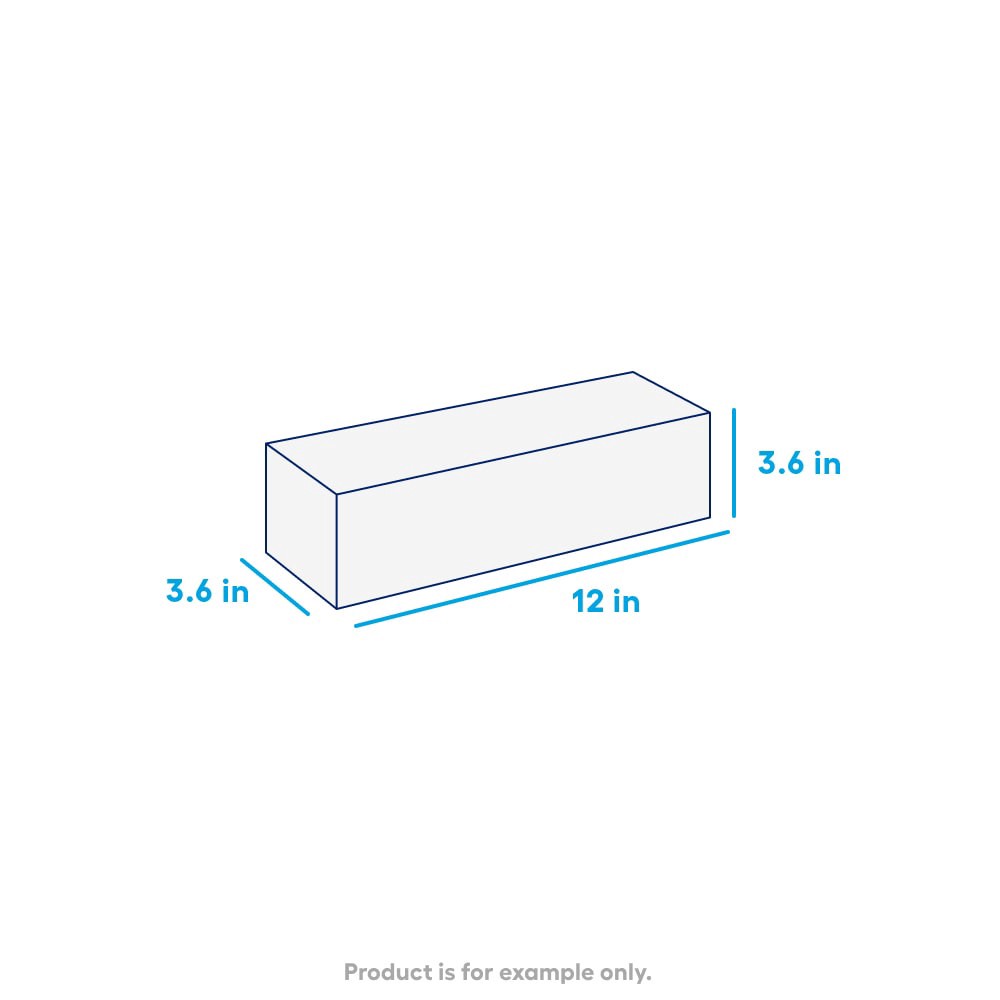 slide 2 of 5, 12.0-in L x 4.0-in W x 4.0-in H Tan/Brown Concrete Straight edging stone, 1 ct