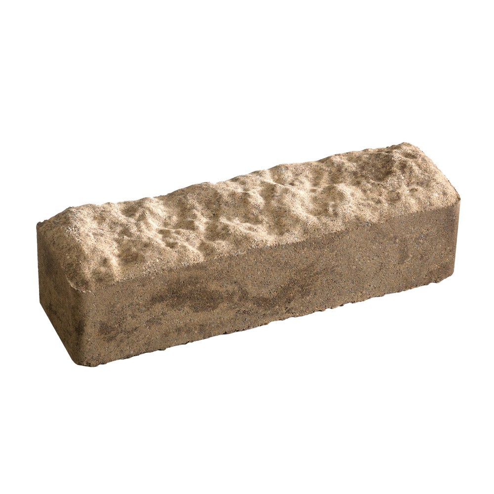 slide 1 of 5, 12.0-in L x 4.0-in W x 4.0-in H Tan/Brown Concrete Straight edging stone, 1 ct