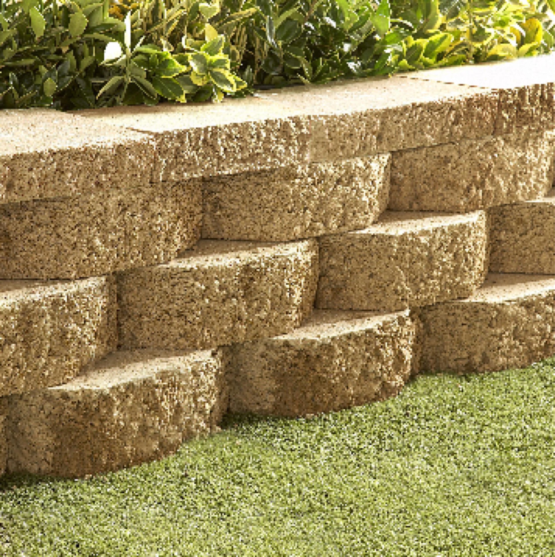 slide 4 of 6, 2.0-in H x 12.0-in L x 7.5-in D Red/Charcoal Concrete Retaining wall cap, 1 ct