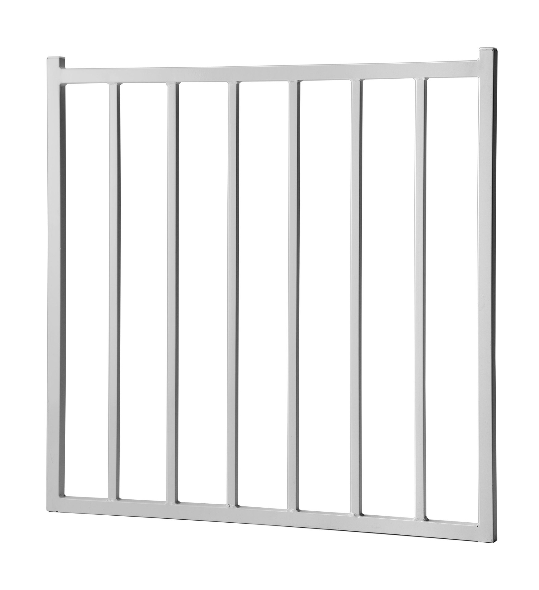 slide 1 of 1, Merchants Metals 3-ft H x 3-ft W Powder coated Galvanized steel Security and yard Walk-thru Decorative metal Fence gate, 1 ct
