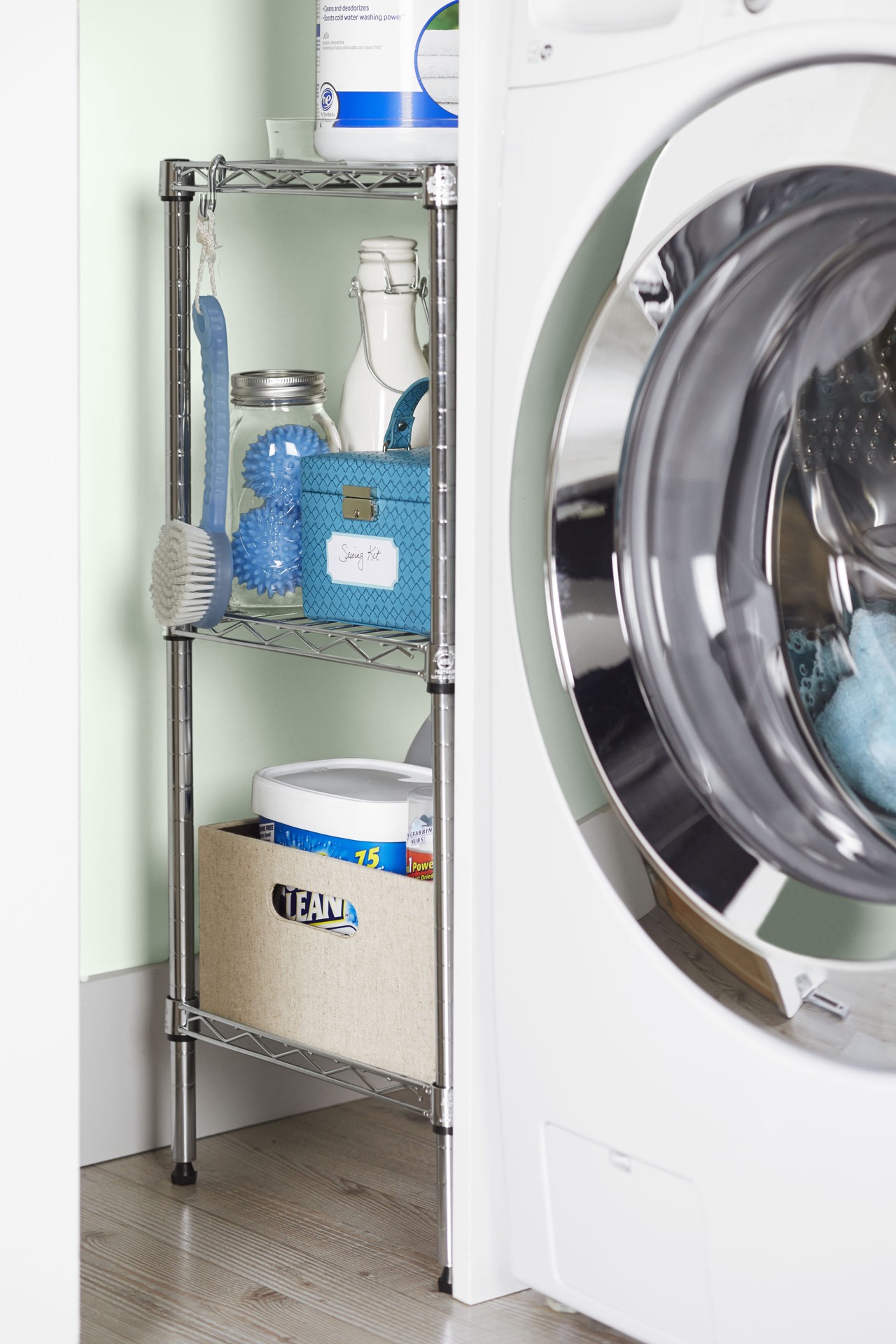 slide 6 of 6, Style Selections 3 -Tier Chrome Steel Utility shelving unit ( 23-in W x 13.4-in D x 30.5-in H ), 1 ct