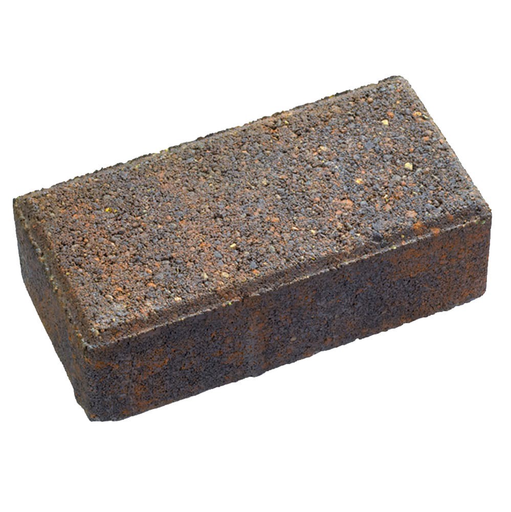 slide 1 of 6, 8-in L x 4-in W x 3-in H Rectangle Autumn blend Concrete Paver, 1 ct