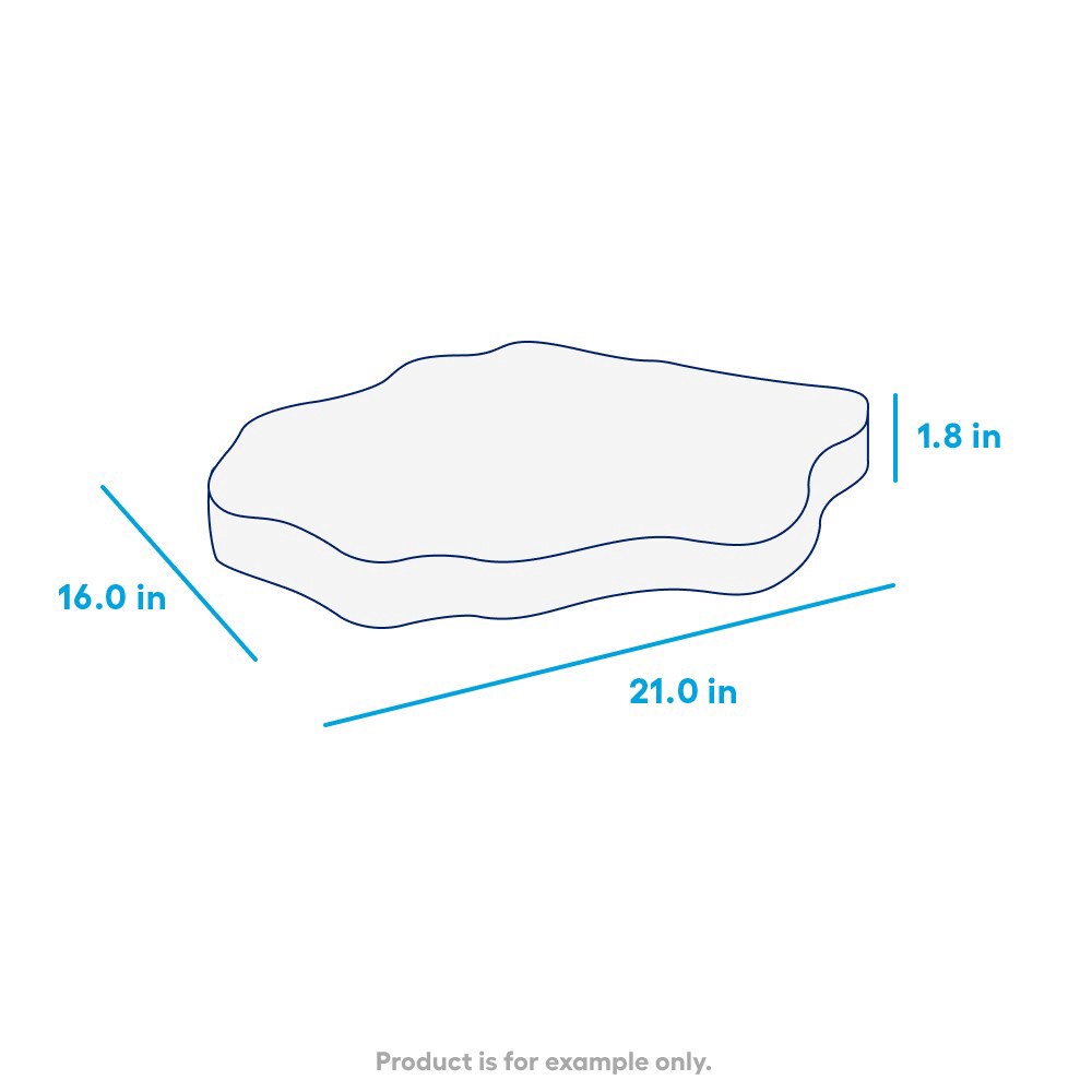 slide 3 of 4, 21.0-in L x 16.0-in W x 2.0-in H Irregular Tan/brown Concrete Patio stone, 1 ct