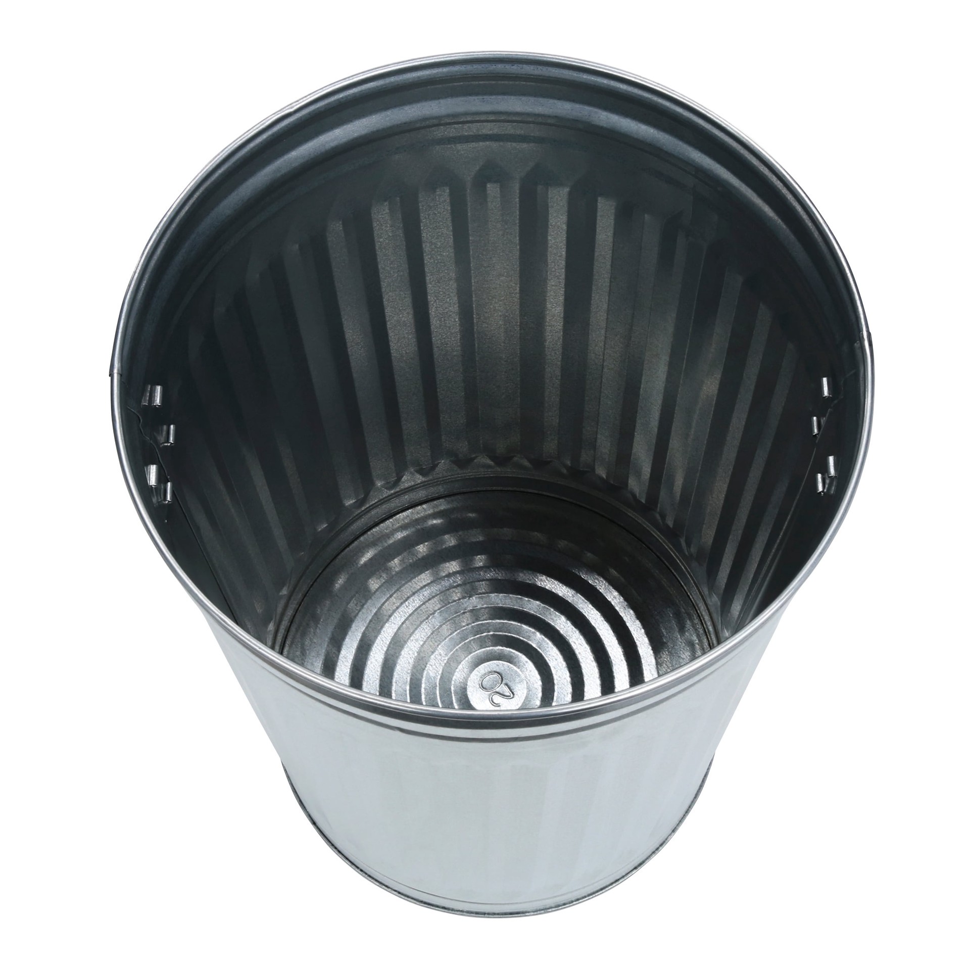 slide 2 of 6, Behrens 20 Gallon Galvanized Steel Indoor/Outdoor Kitchen Detached Lid Trash Can, 1 ct