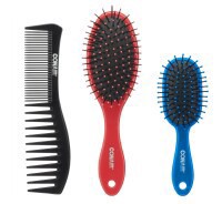 slide 3 of 5, Conair Detangle Brush and Comb Set, 3 ct