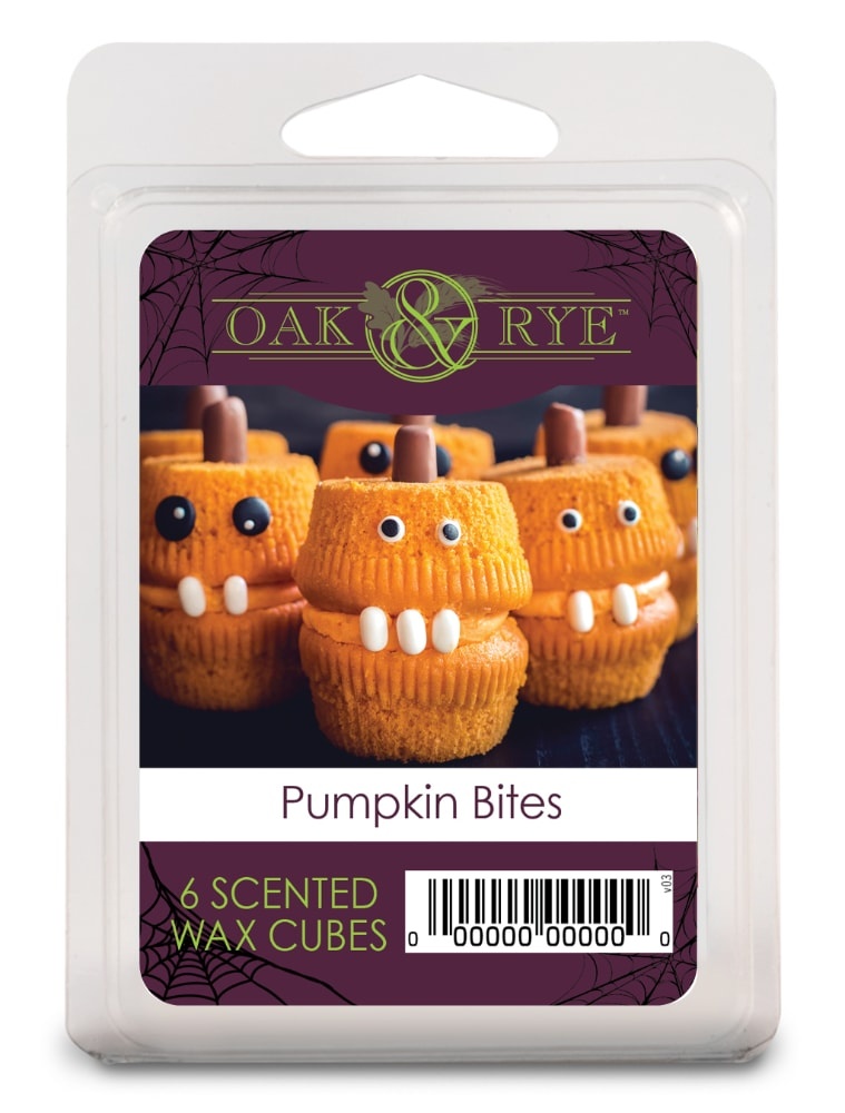slide 1 of 1, Oak & Rye Pumpkin Bites Scented Wax Cubes, 6 ct