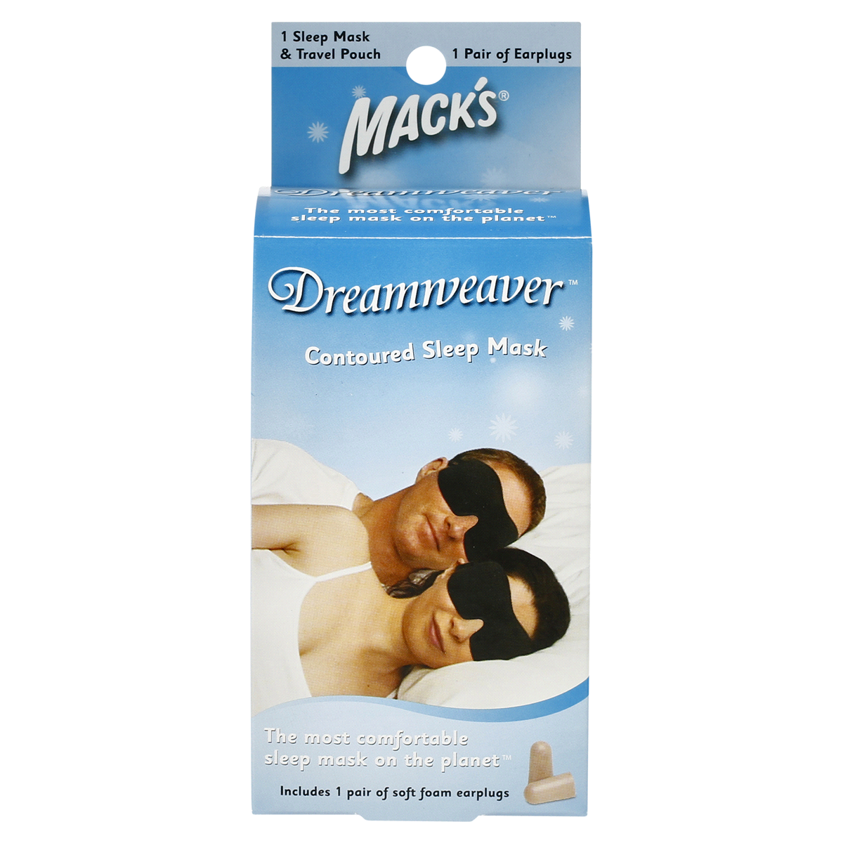 slide 1 of 2, Dreamweaver Contoured Sleep Mask With Ear Plug, 1 ct