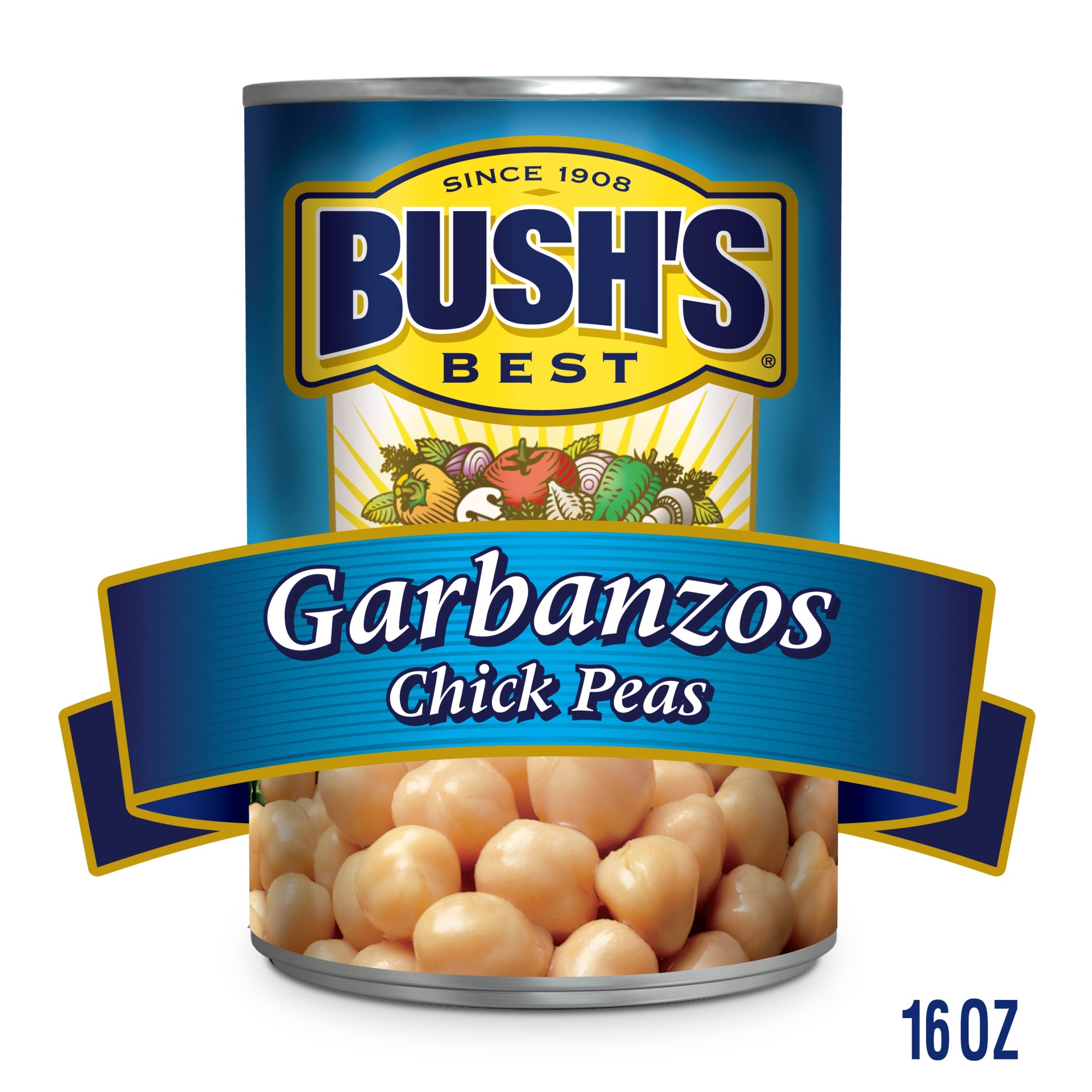 slide 8 of 11, Bush's Best Garbanzo Beans, 16 oz