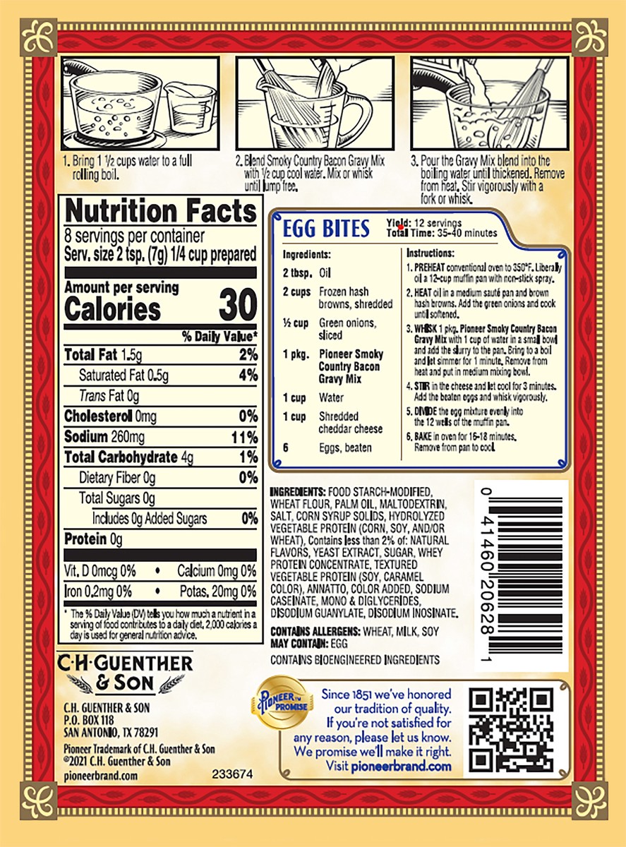 slide 5 of 7, Pioneer Smoky Country Bacon Gravy Mix 2 oz, 2 oz