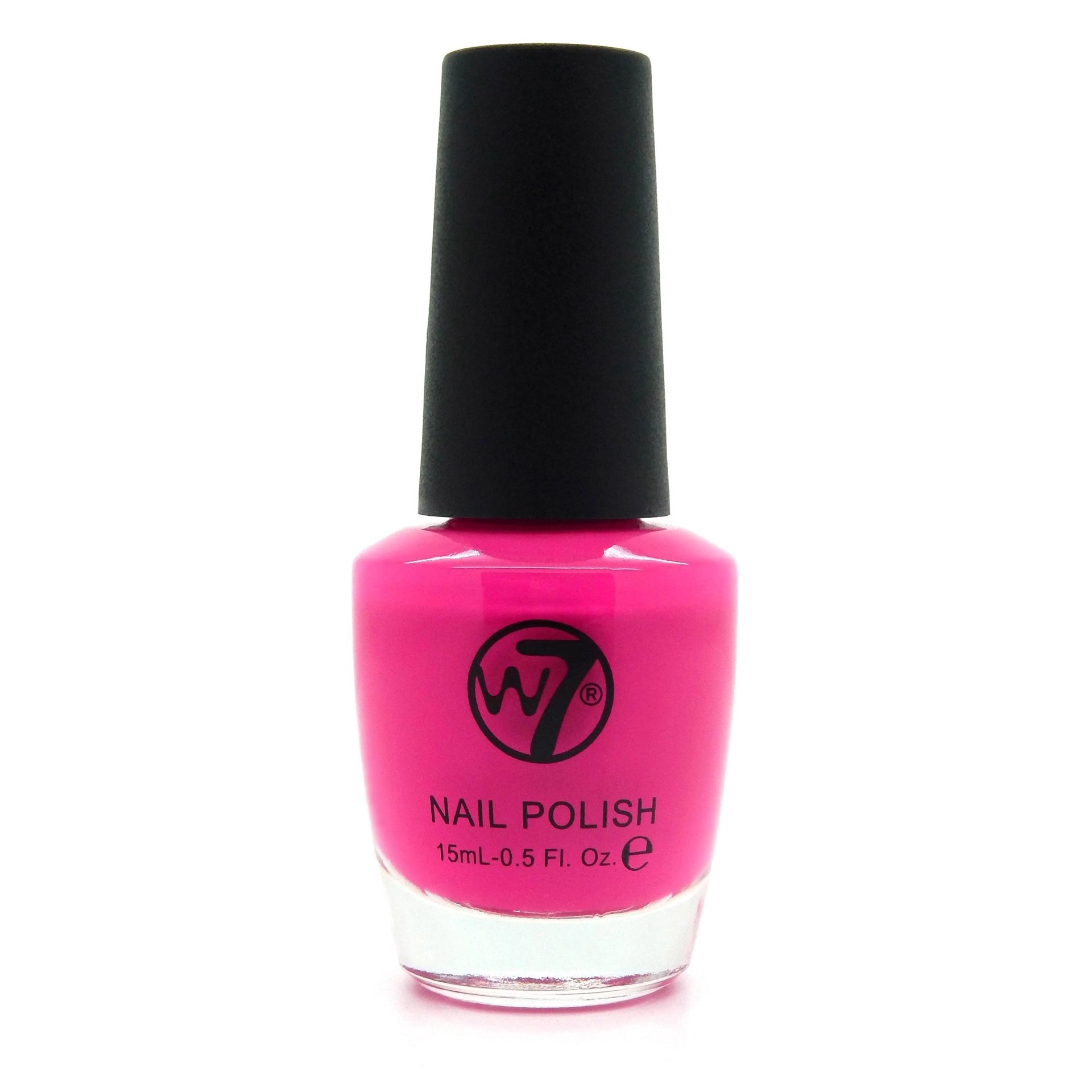 slide 1 of 1, W7 Nail Polish - Fuchsia, 1 ct