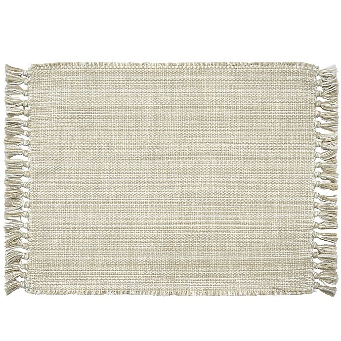 slide 1 of 1, Bee & Willow Home Fringed Placemats - Sand, 4 ct