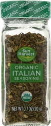 Sun Harvest Sh/Ot Organic Italian Seasoning