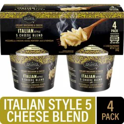 Private Selection® Italian Style 5 Cheese Blend Mac and Cheese Cups, 4 ct / 2.8 oz