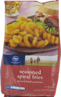 slide 1 of 1, Kroger Seasoned Spiral Fries, 24 oz