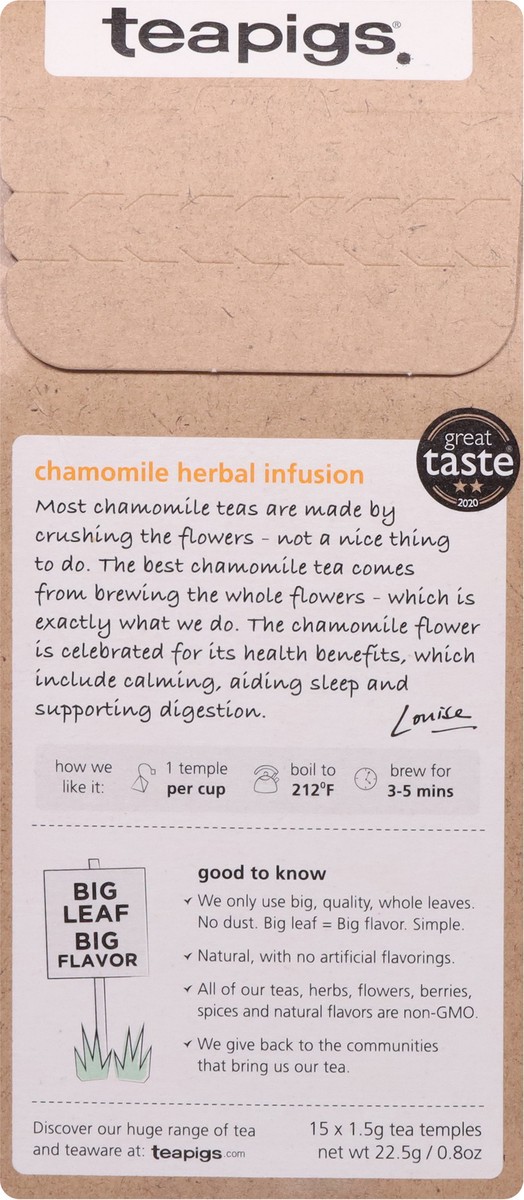 slide 5 of 9, Teapigs Chamomile Flowers, 0.8 oz