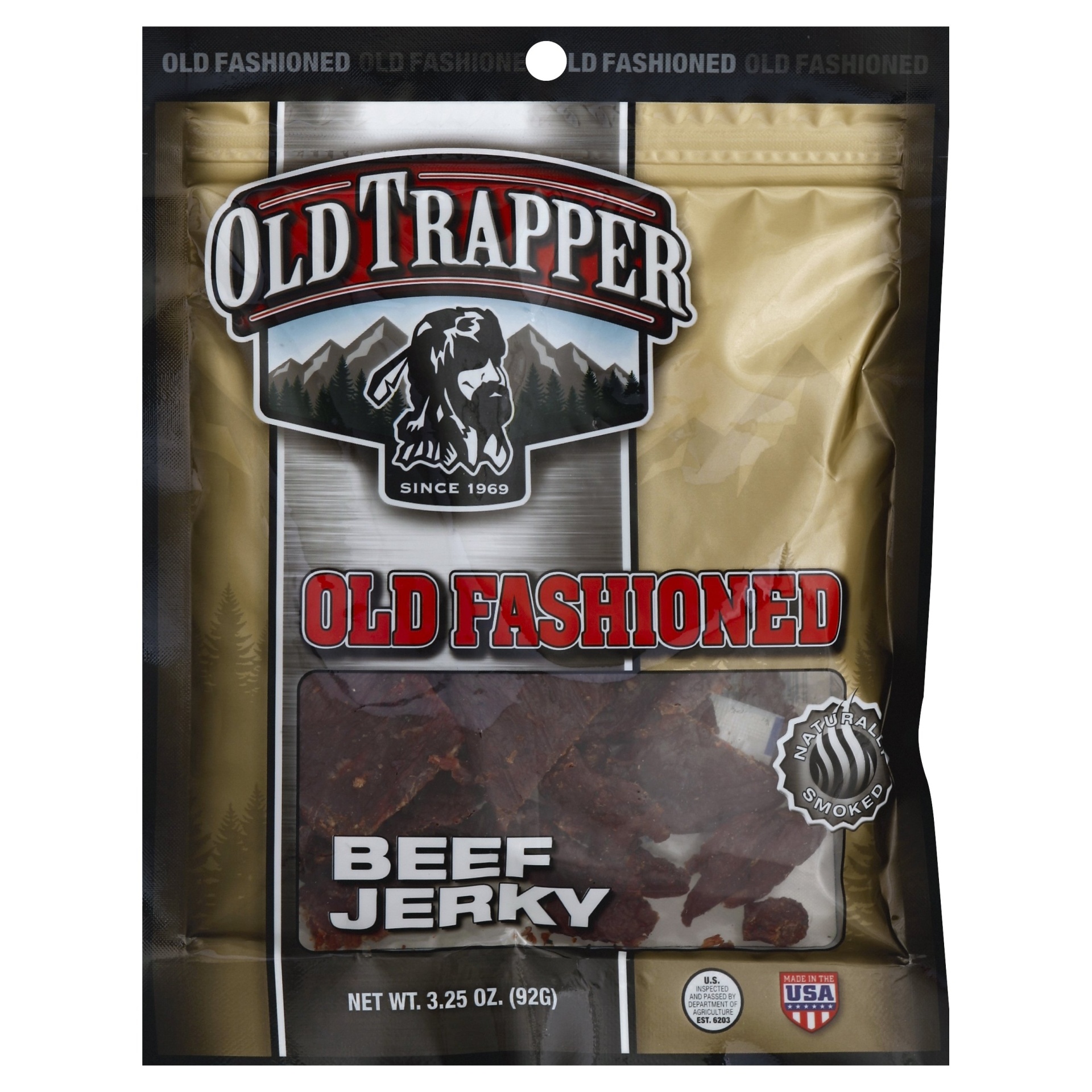 slide 1 of 1, Old Trapper Old Fashioned Beef Jerky, 3.25 Oz., 3.25 oz