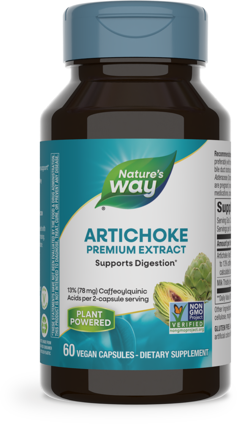 slide 1 of 2, Nature's Way Artichoke, 60 ct