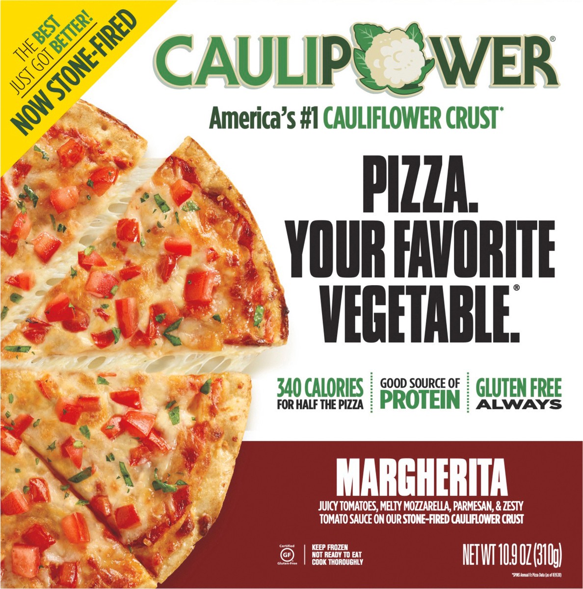 slide 4 of 7, Caulipower Margherita Stone-fired Cauliflower Crust Pizza, 10.9 oz