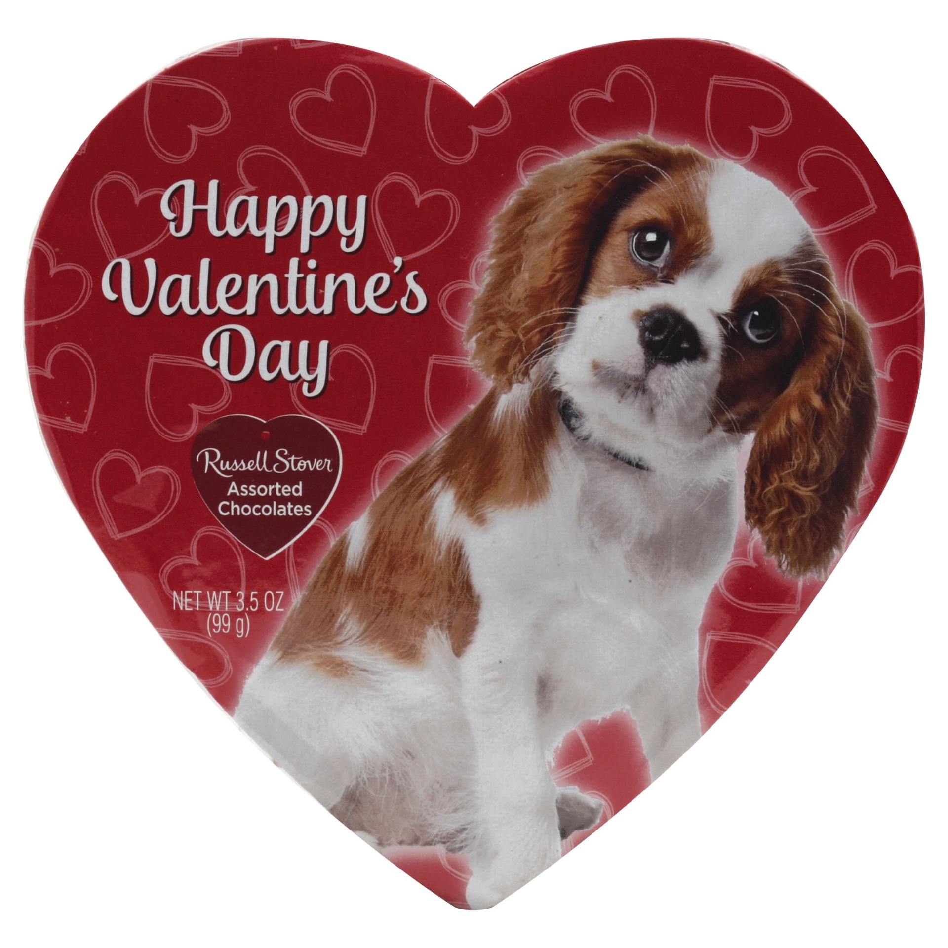 slide 1 of 2, Russell Stover Happy Valentines Day Red Heat Assorted Chocolates, 3.5 oz