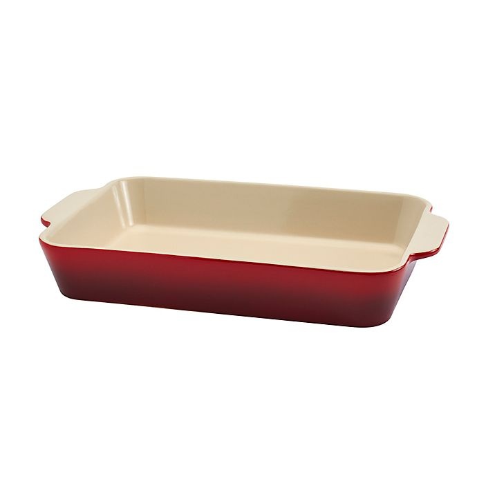 slide 3 of 4, Artisanal Kitchen Supply Ceramic Baker Set - Red, 2 ct