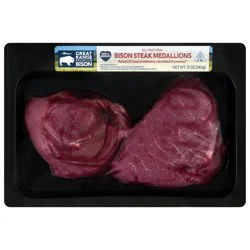 Great Range All Natural Bison Steak Medallions 12 oz