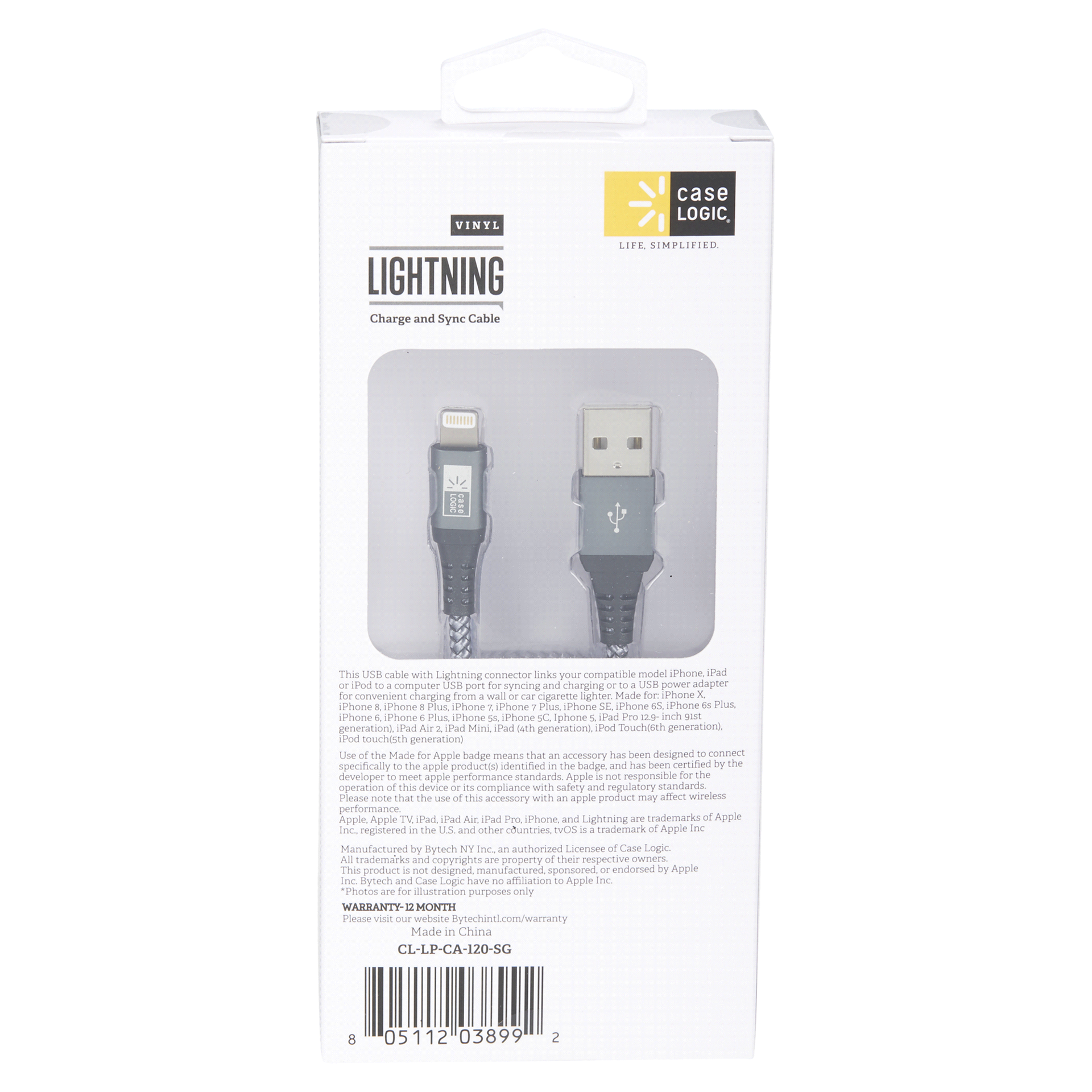 slide 21 of 29, Case Logic Lightning USB Cable, 6 ft