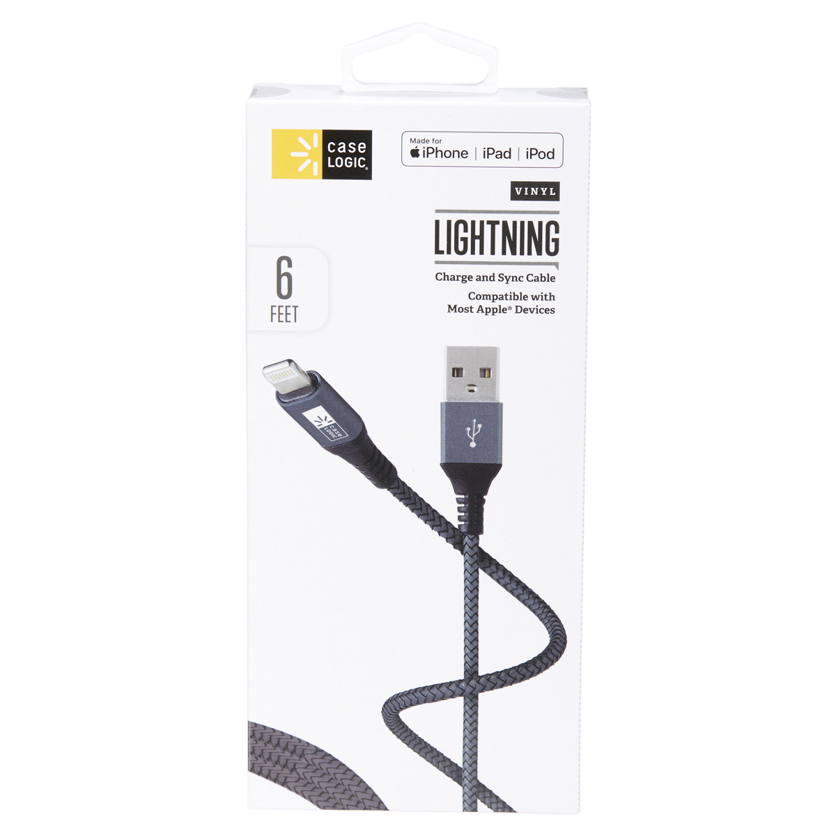 slide 1 of 29, Case Logic Lightning USB Cable, 6 ft