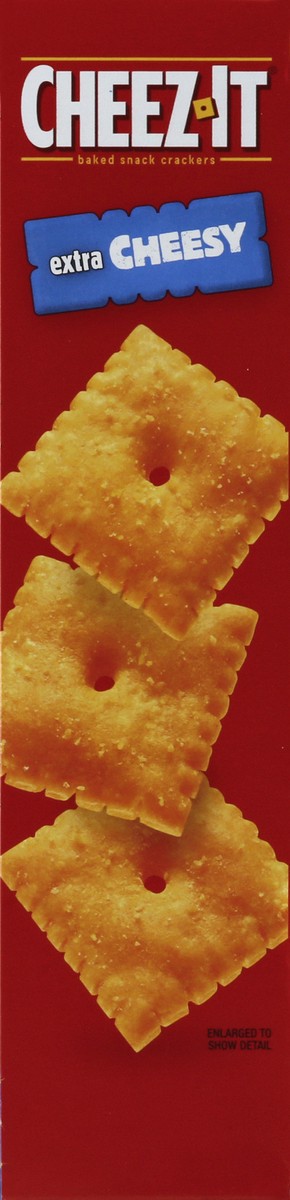 slide 2 of 6, Cheez-It Cheese Crackers, Baked Snack Crackers, Office and Kids Snacks, Extra Cheesy, 7oz Box, 1 Box, 7 oz