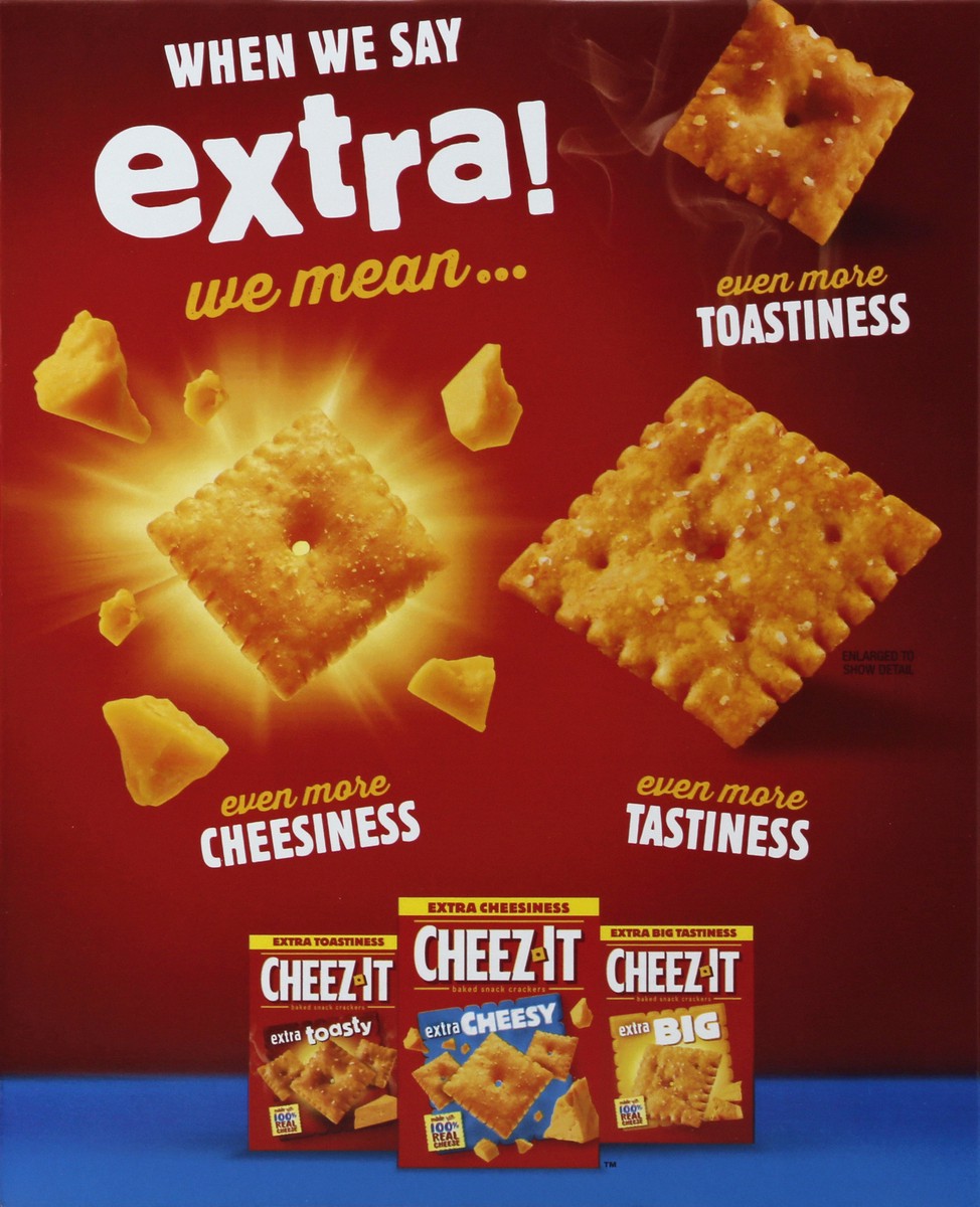 slide 6 of 6, Cheez-It Cheese Crackers, Baked Snack Crackers, Office and Kids Snacks, Extra Cheesy, 7oz Box, 1 Box, 7 oz