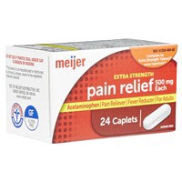 slide 3 of 29, Meijer Extra Strength Acetaminophen Caplets, 500 mg, 24 ct