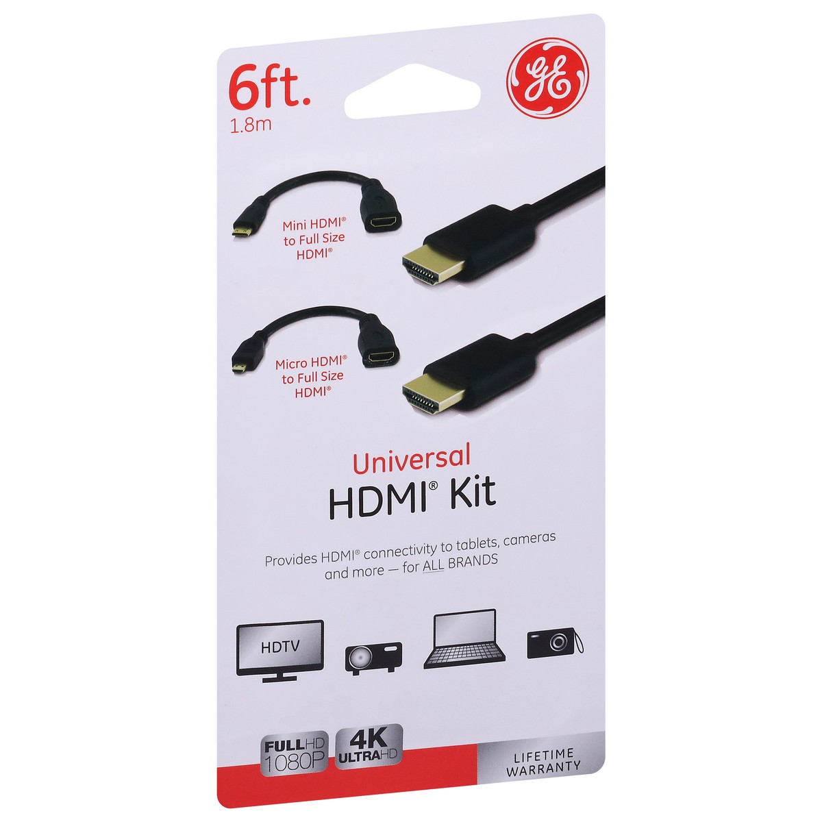 slide 3 of 9, GE 6 Feet Universal HDMI Kit 1 ea, 1 ct
