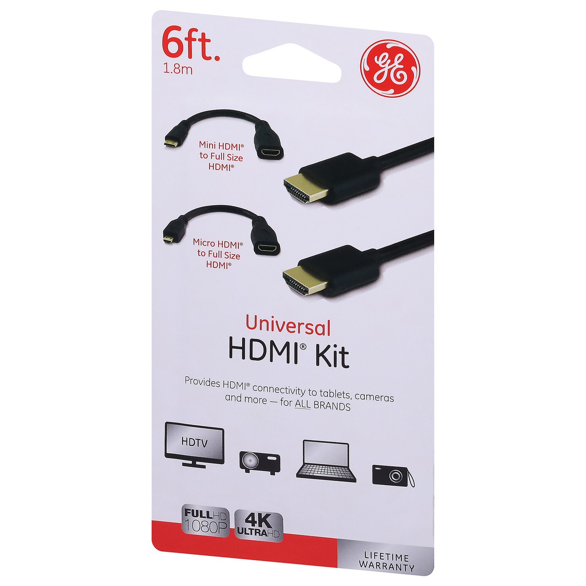 slide 8 of 9, GE 6 Feet Universal HDMI Kit 1 ea, 1 ct