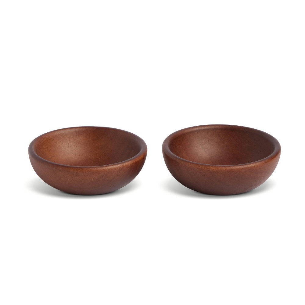slide 2 of 2, Core Home Pinch Bowls Walnut Stain Set, 2 ct