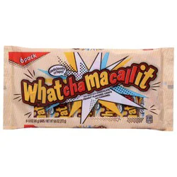 Whatchamacallit Chocolate, Caramel and Peanut Flavored Crisps Candy Bars, 1.6 oz (6 Count)