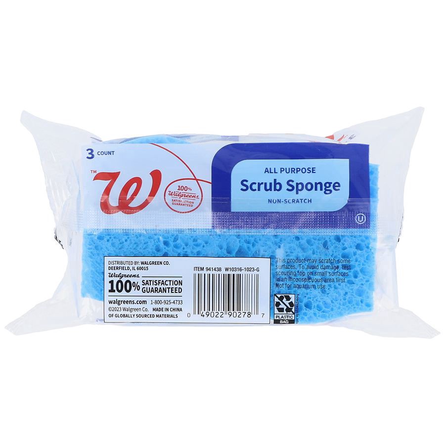 slide 5 of 5, Complete Home All Purpose Scrub Sponge, 3 ct