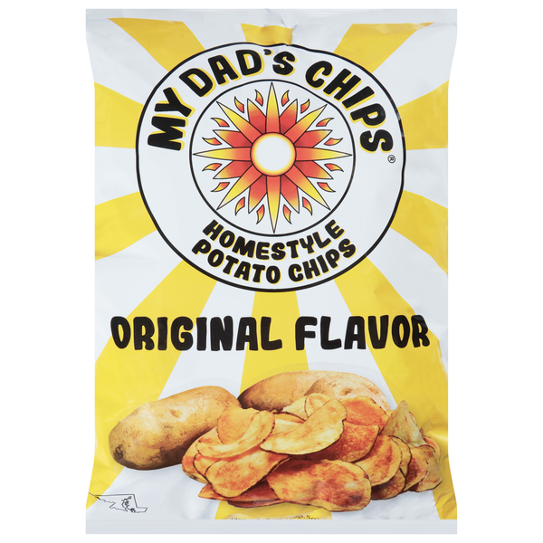 slide 1 of 1, My Dads Chips Original, 7 oz