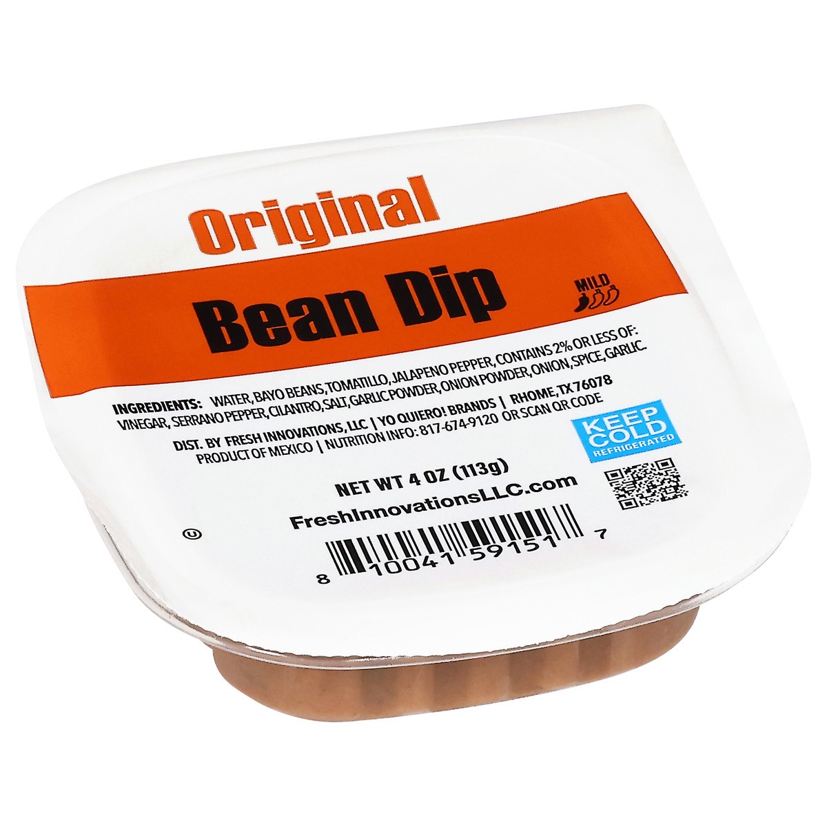 slide 3 of 13, ¡Yo Quiero! Mild Bean Dip 4 oz, 4 oz