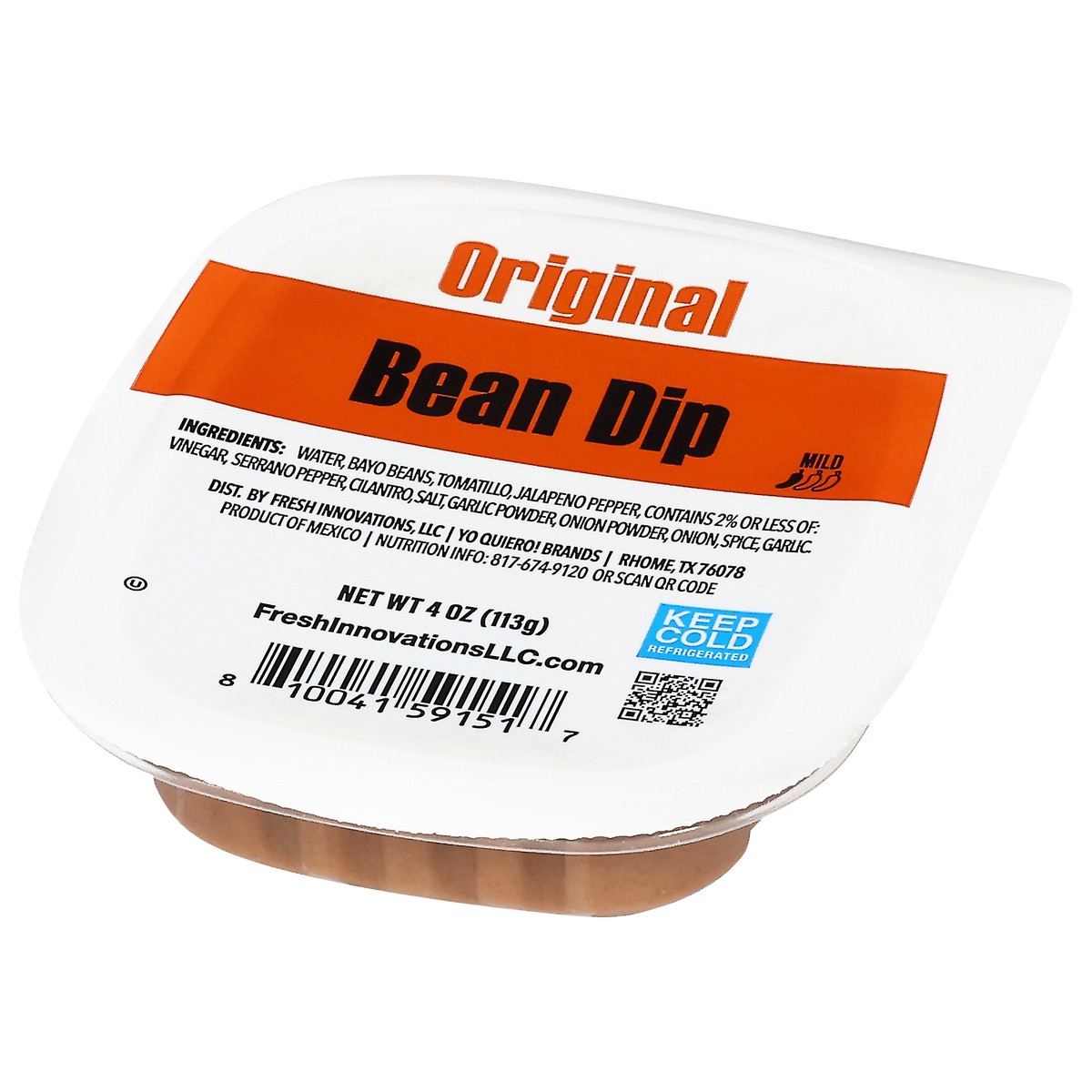 slide 12 of 13, ¡Yo Quiero! Mild Bean Dip 4 oz, 4 oz