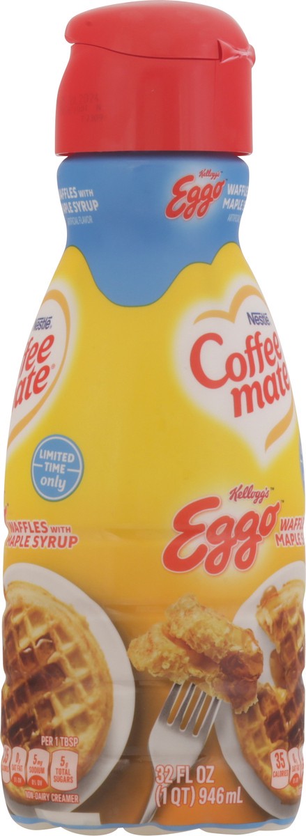 slide 9 of 14, Coffee mate Kellogg's Eggo Waffles with Maple Syrup Liquid Coffee Creamer, 32 oz
